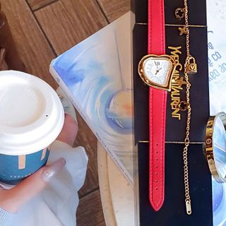 SET QUÀ NHÀ GIÁO VN ĐỒNG HỒ NỮ CAO CẤP YXL MẶT TRÁI TIM VÀ HAI LẮC TAY FULLBOX HÃNG