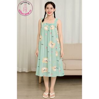 Váy tole lanh 2 dây mặc nhà