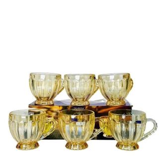 BỘ 6 LY THỦY TINH VÀNG CAO CẤP ZB45B