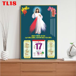 [TTS x Xưởng PN] Lịch Quà Tặng Tráng Gương Cao Cấp TL16, TL17, TL18 size 50x70 cm