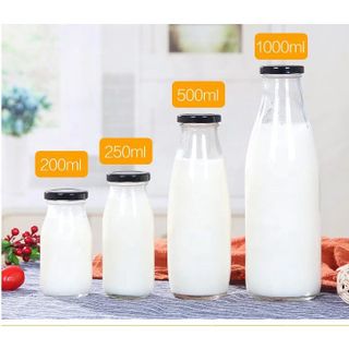 CHAI THUỶ TINH NẮP THIẾC 1000ML