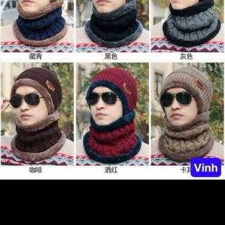 Set khăn mũ len