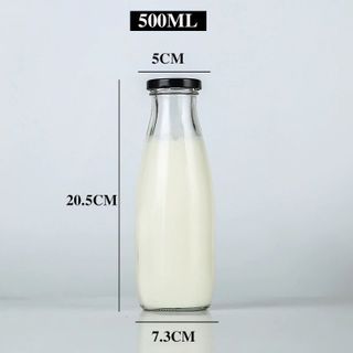 CHAI THUỶ TINH NẮP THIẾC 500ML