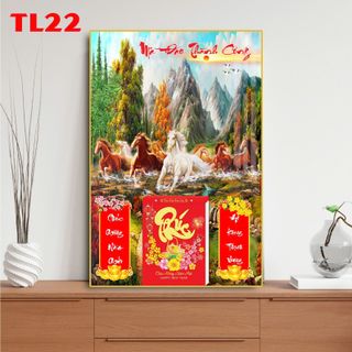 [TTS x Xưởng PN] Quà Tặng Tết Lịch Tráng Gương Cao Cấp size 60x90 cm