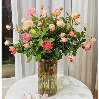 BÌNH CẮM HOA SỌC MÀU HỔ PHÁCH 25CM