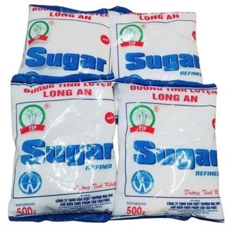 Đường cát trắng Tinh luyện Long An túi 500g Bao 20 kg