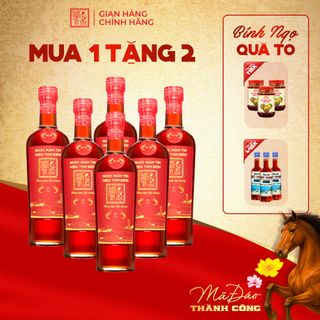 [Tặng 3 Kiết Thành - 3 Sốt Muối Chấm] Combo 06 Chai Nước Mắm Tôm Biển độ đạm 45N tự nhiên - Nước Mắm Tĩn 500ml/chai Hồng Ngọc Đại Dương nguyên chất truyền thống sạch