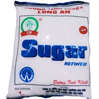 Đường Cát trắng Tinh luyện Long An túi 1 kg Bao 20 kg