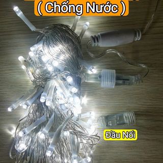 DÂY ĐÈN KO CHỚP MÀU TRẮNG DÀI 10M 80 BÓNG