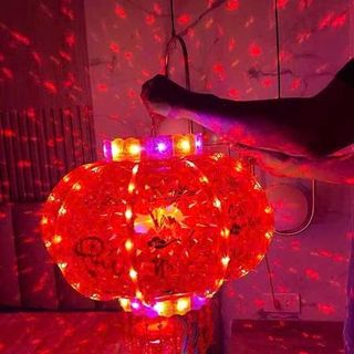 LỒNG ĐÈN LED 3D XOAY 360 #60-42CM