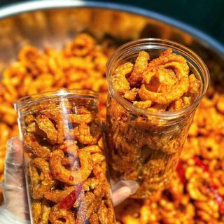 Tóp mỡ chiên giòn rim tỏi ớt