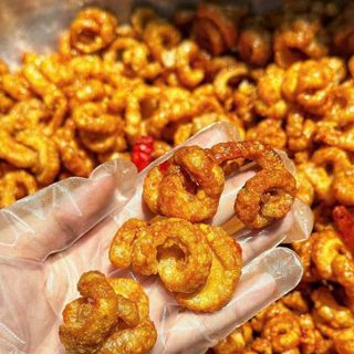 Tóp mỡ chiên giòn rim tỏi ớt