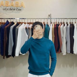 Áo len nam cổ lỡ cổ 5p len Quảng Châu dày dặn lên dáng chuẩn đẹp Nhiều màu Size 50 -85kg 5p-6501 - Hà Đinh