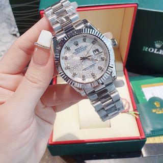 ĐỒNG HỒ NAM NỮ THỜI TRANG RÔLET MẶT LOGO  NIỀNG KHÍA