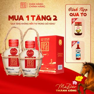 [Tặng Kiết Thành + Sốt Muối Chấm] COMBO 2 BÌNH GỐM Nước mắm Tôm Biển Truyền Thống CAO CẤP 60N đạm - Nước mắm Tĩn - 500ml/bình Thơm Ngon Hảo Hạng