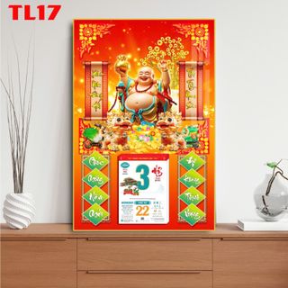 [TTS x Xưởng PN] Lịch Quà Tặng Tráng Gương Cao Cấp TL16, TL17, TL18 size 40x60 cm