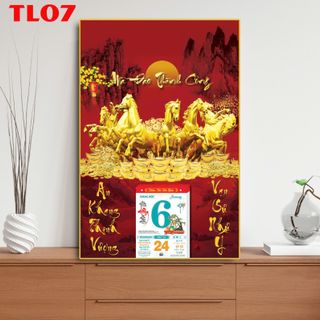 [TTS x Xưởng PN] Lịch Tráng Gương Cao Cấp, Lịch Năm Mới 2026 Bính Ngọ TL07, TL08, TL09 khổ 60x90cm