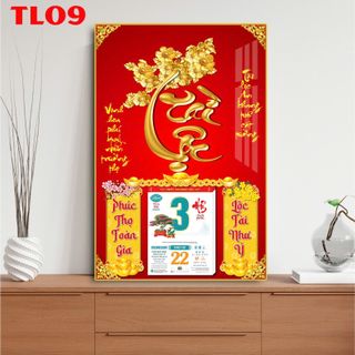 [TTS x Xưởng PN] Lịch Tráng Gương Cao Cấp, Lịch Năm Mới 2026 Bính Ngọ TL07, TL08, TL09 khổ 60x90cm