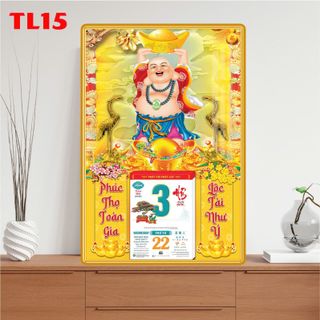 [TTS x Xưởng PN] Lịch Tết Chất Liệu Tráng Gương Cao Cấp TL13, TL14, TL15 khổ 50x70cm