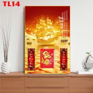 [TTS x Xưởng PN] Lịch Tết Chất Liệu Tráng Gương Cao Cấp TL13, TL14, TL15 khổ 50x70cm