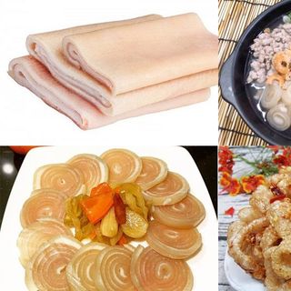 Da heo làm sạch có miếng to, nhỏ lộn xộn túi 1kg (giao hcm)