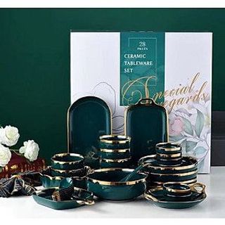 Bộ Bát Đĩa Sứ Cơm Tô Đĩa 26 Món (THÙNG 2B)