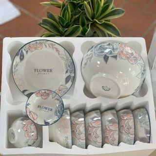 Bộ Bát Đĩa Tô Đủ Món (11 CHI TIẾT ) (DÂY 5B)