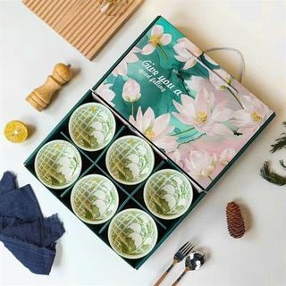 Bát Hoa Linh Lan Cherry - Bộ 6 Chén 6 Đũa (THÙNG 20B)