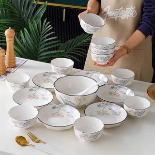 Đĩa 8 Ảo Trắng Trám Hoa Ghi (THÙNG 50C)