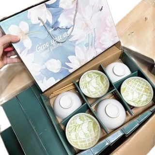 Bát Hoa Linh Lan Cherry - Bộ 6 Chén 6 Đũa (THÙNG 20B)