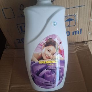 Sữa tắm ANEMONES Vitamin E-100 Hương Hoa Hồng Và Hoa Tím (chai 1200ml)