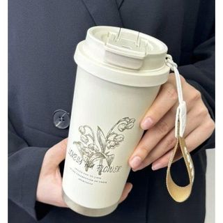 LY GIỮ NHIỆT COFFEE THỜI TRANG FLOWER CUP 500ML