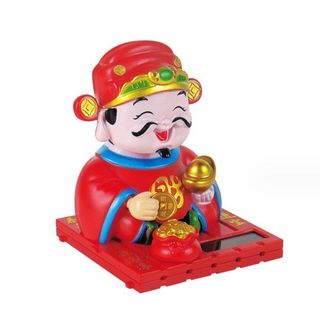 Tượng Thần Tài Cầm Đồng Tiền Vàng