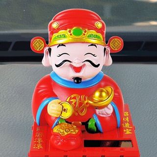 Tượng Thần Tài Cầm Đồng Tiền Vàng