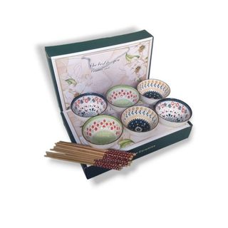 Bát Hoa Nhí - Bộ 6 Chén 6 Đũa (THUNG 20B)