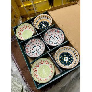 Bát Hoa Nhí - Bộ 6 Chén 6 Đũa (THUNG 20B)