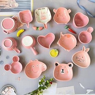 Đĩa Sứ Heo PEPPA Cute ( THÙNG 200C )