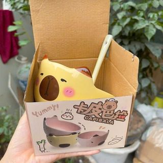 Bát Sứ Kèm Thìa Cute ( THÙNG 24C )