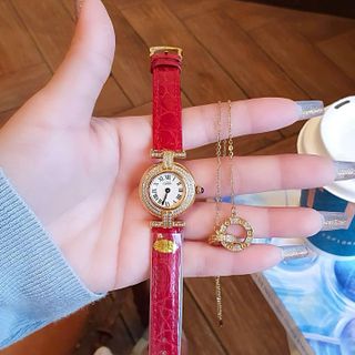 SET ĐỒNG HỒ NỮ SIÊU CẤP CATIOR DÂY DA MÁY THUỴ SĨ TẶNG KÈM DÂY CHUYỀN