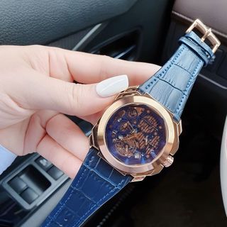 XẢ KHO ĐỒNG HỒ NAM TRUNG CẤP PVLGARI DÂY DA CHẠY FULL KIM