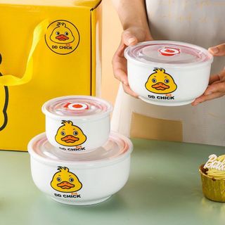 Bộ 3 Bát Sứ Vịt Vàng (THÙNG 20B)