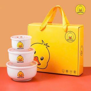 Bộ 3 Bát Sứ Vịt Vàng (THÙNG 20B)