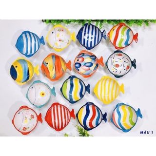 Chén Mắm Sứ Họa Tiết Cá (THÙNG 180C)