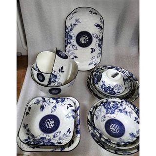 Đĩa tiêu chấm hoa xanh đậm 1214 (THÙNG 300C)