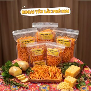 KHOAI TÂY LẮC PHÔ MAI GIÒN RỤM – MÊ NGAY MIẾNG ĐẦU 500G - WINNIE HOUSE