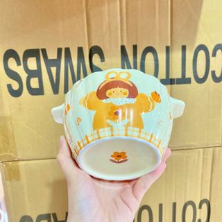 Tô Sứ 2 Tai Chibi Cute Size 6.5 (THÙNG 64C)