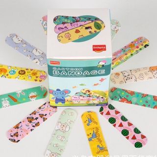 Băng Cá Nhân Trẻ Em Cartoon 100 Miếng – Hình Thú Dễ Thương, Chống Nước, Thoáng Khí Set 100 miếng urgo trẻ em