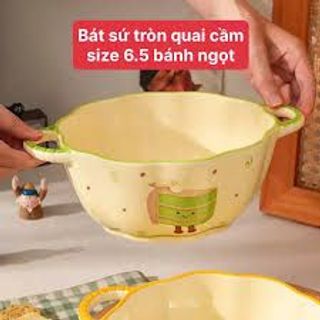 Tô Sứ 2 Tai Bánh Ngọt Size 6.5 (THÙNG 64C)