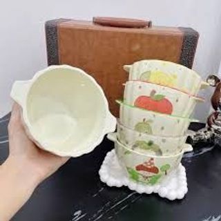 Tô Sứ 2 Tai Bánh Ngọt Size 6.5 (THÙNG 64C)