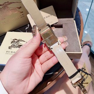 ĐỒNG HỒ NỮ SIÊU CẤP BUBBERI MẶT CHỮ NHẬT DÂY SỌC HAI SIZE